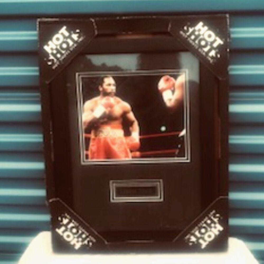 Lennox Lewis . Vintage Boxing Picture . Hot Shot . New / Glass Encased Picture